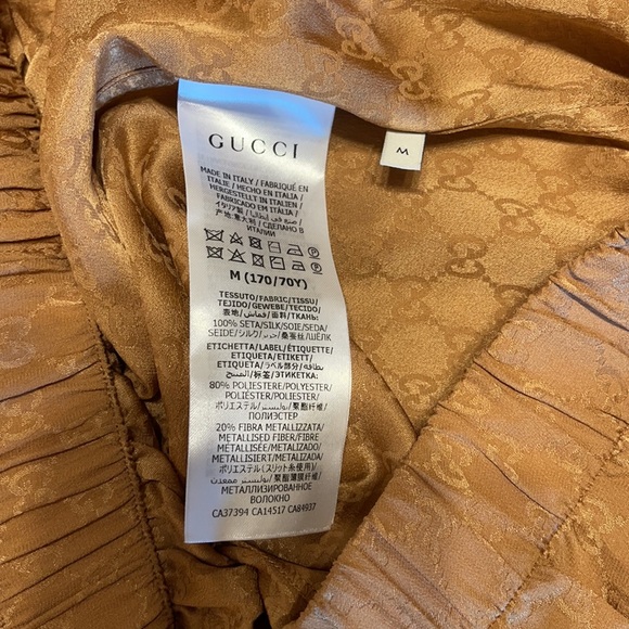 NWT Authentic Gucci silk set - Picture 8 of 16